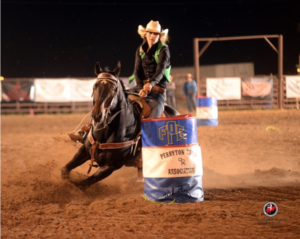 Competing in the short-go at the 2015 Frank Phillips College Rodeo.