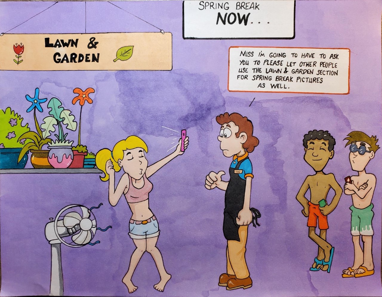 Spring Break Comic Strip – HoundBytes